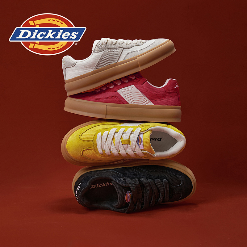 Dickies2026夏季新款透气舒适小白鞋时尚潮流百搭复古情侣鞋板鞋商品图