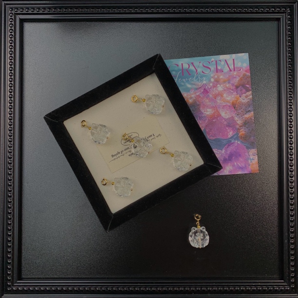 A201新粉专享礼物·白水晶设计款吊坠25mmX20mm