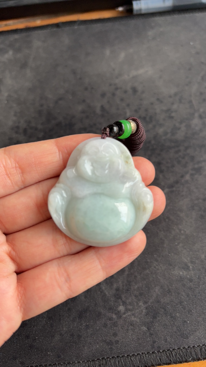 翡翠挂件佛公336