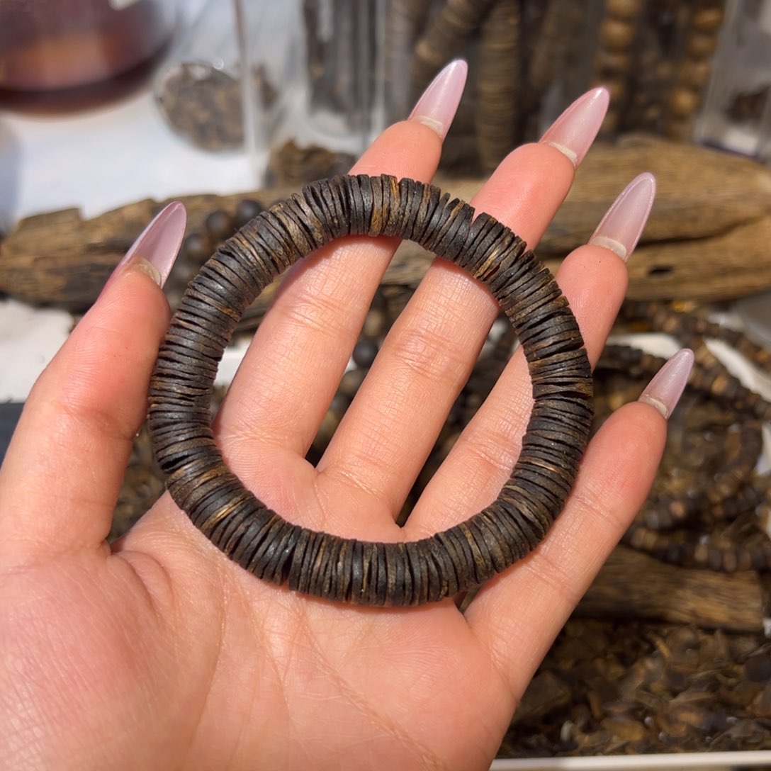 沉香手串奇楠沉香单圈手串15.