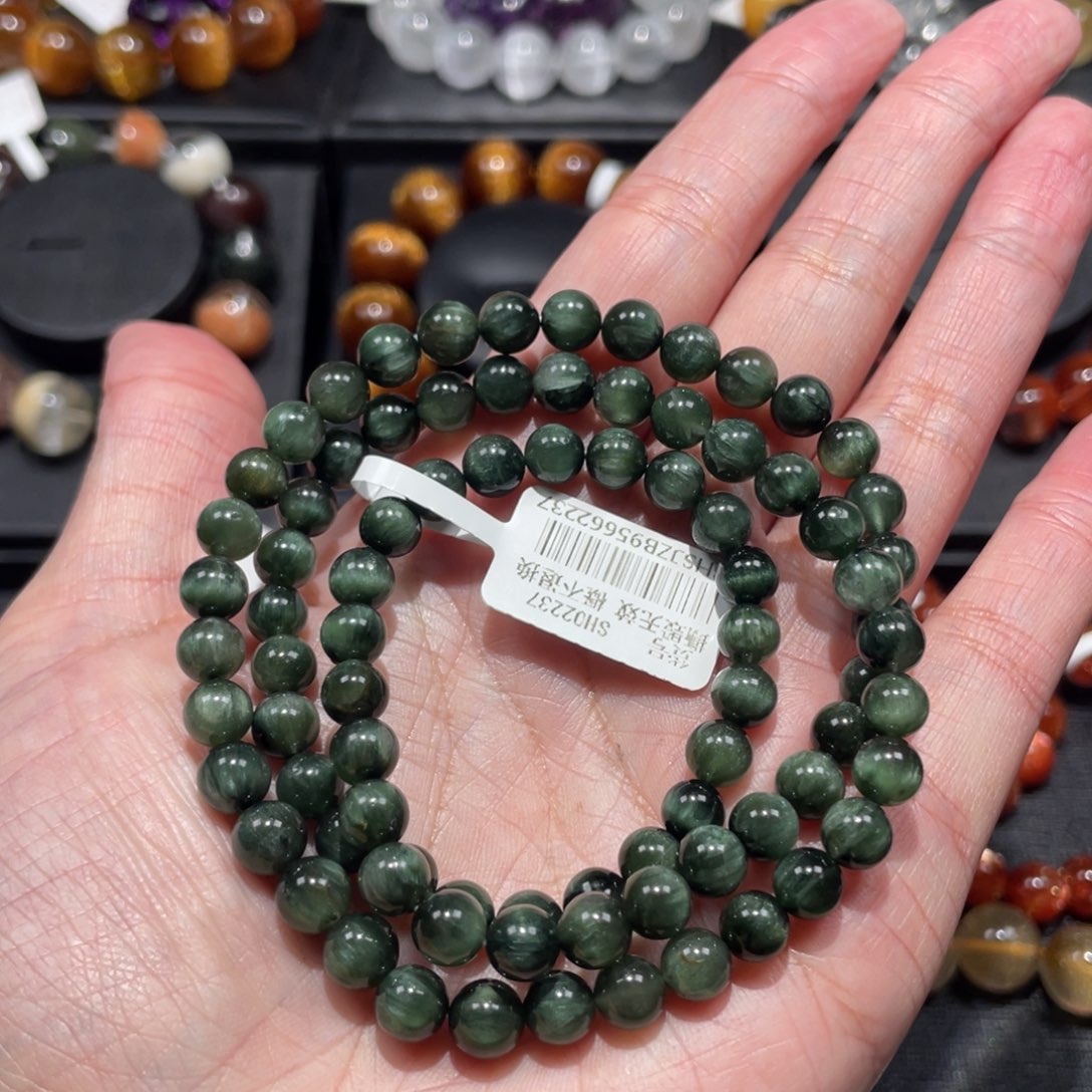 手链未镶嵌水晶绿发晶6mm