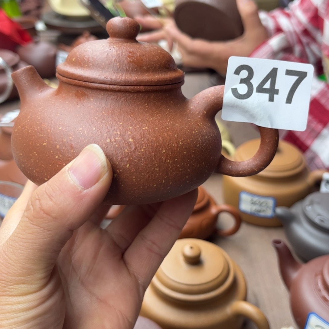紫砂茶壶降坡泥容天220左右