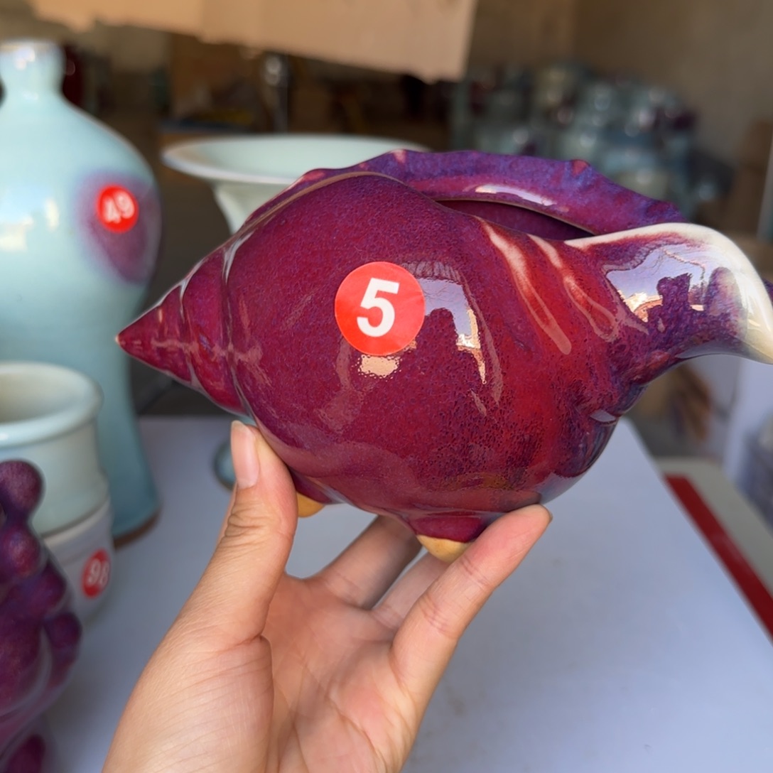 陶摆件郑家钧窑微瑕