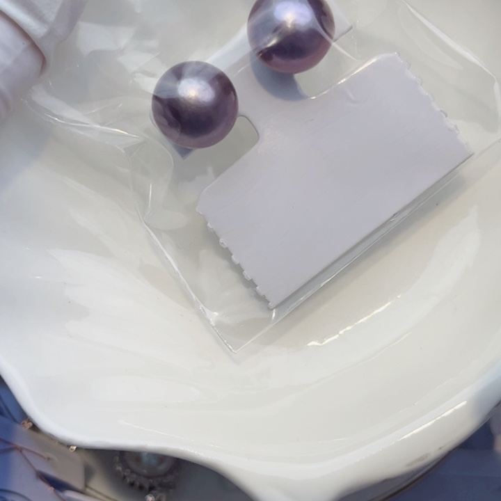 淡水珍珠耳饰银S925镶嵌