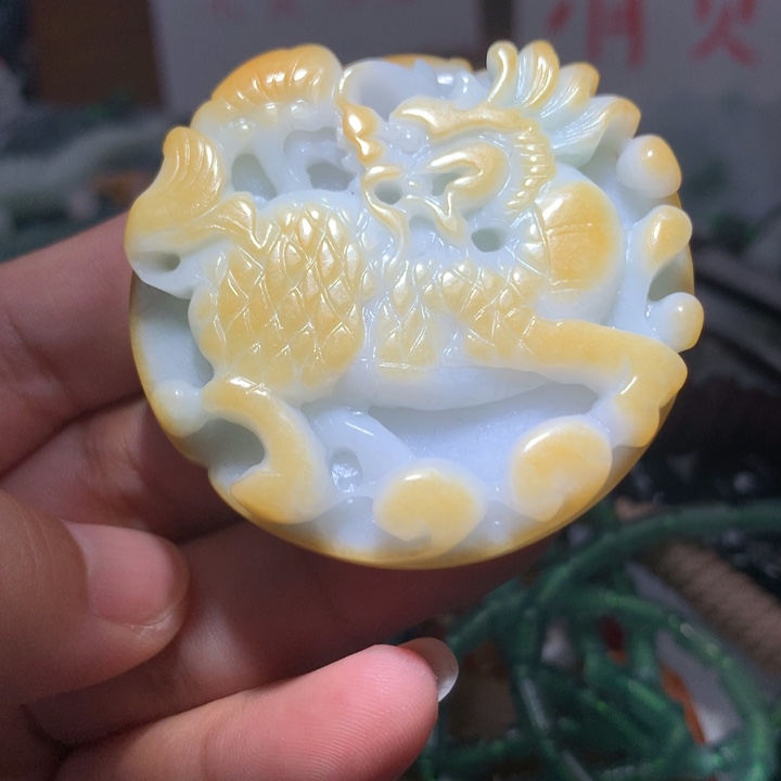 翡翠颈饰未镶嵌保真天然A货翡翠