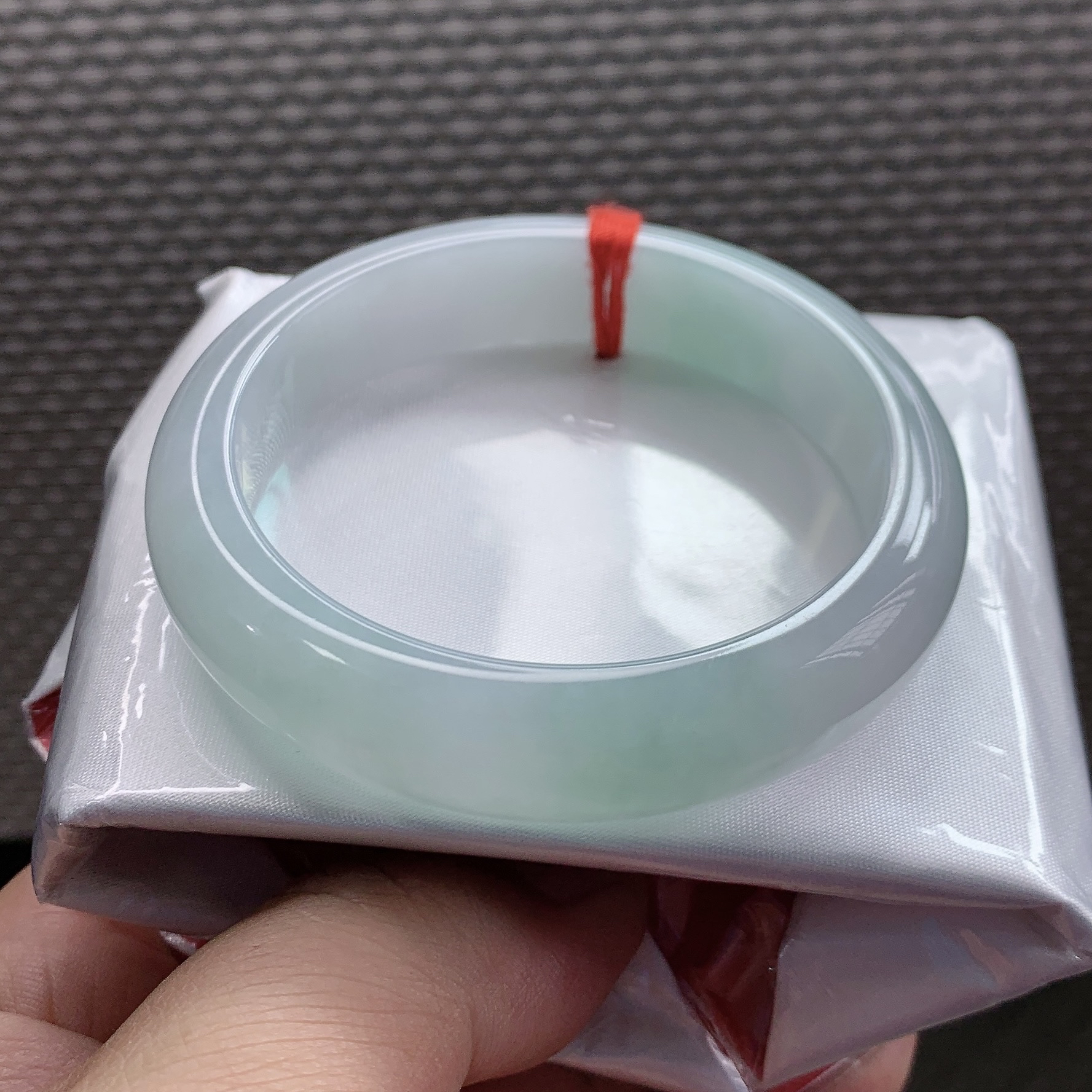细糯飘绿55圈正圈手镯高贵大气正品女款水润天然缅甸翡翠A货12233