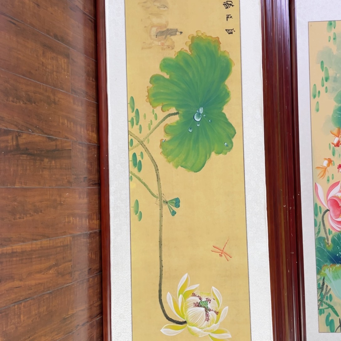 国画带框尺寸48*163厘米