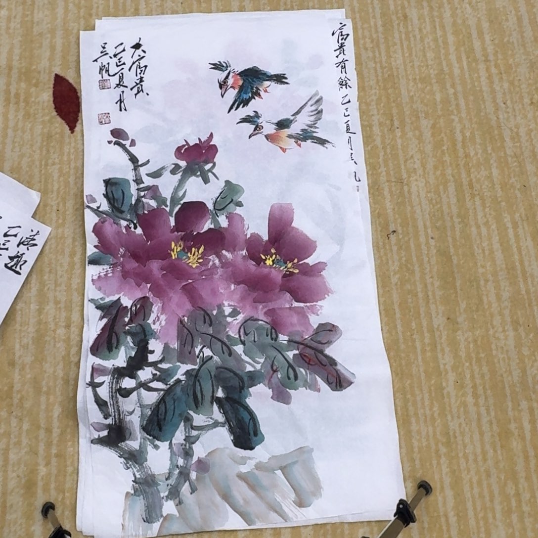 国画三尺作品花鸟111