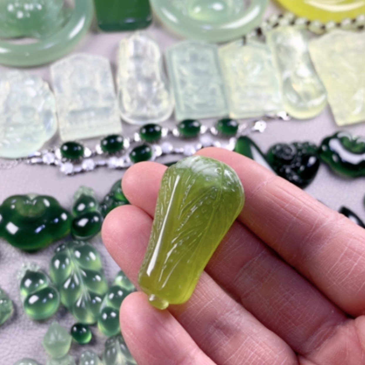 【闪购商品】蛇纹石玉岫玉未镶嵌