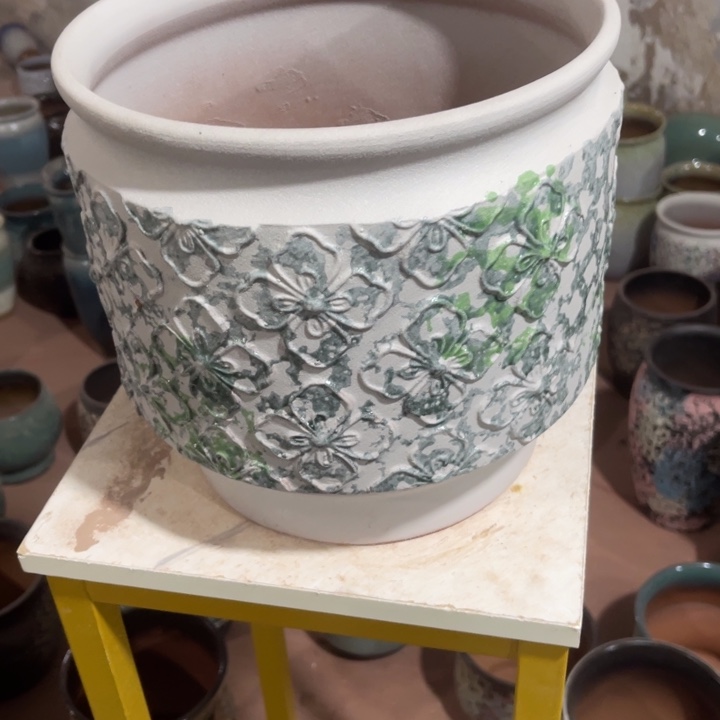 紫砂花盆口径26高度25