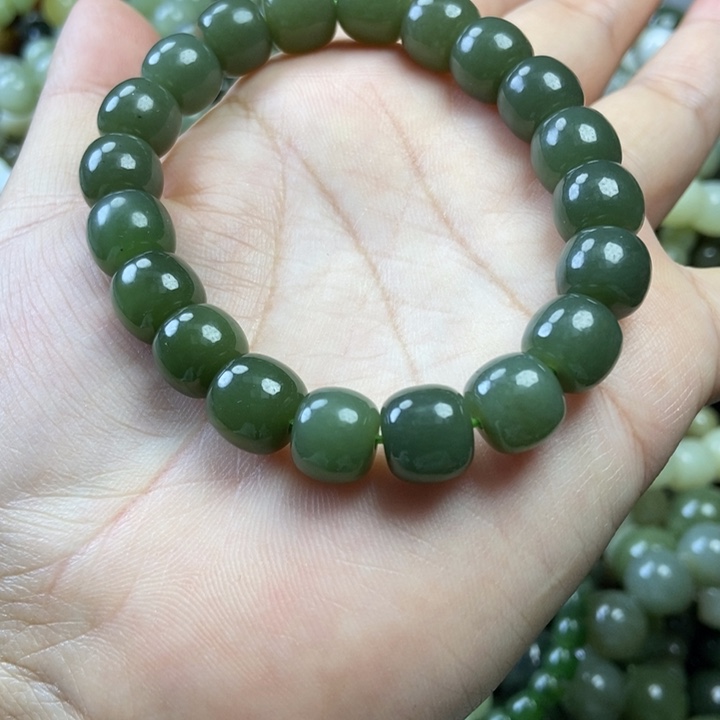 和田玉未镶嵌手链卡10