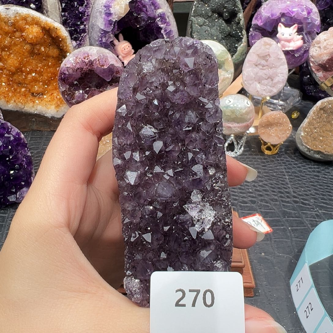 紫晶珠宝半成品未镶嵌