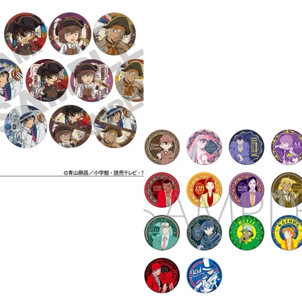 【拆盒】名侦探柯南外文书封面艺术海盗水手服吧唧CRUX柯南徽章盲盒