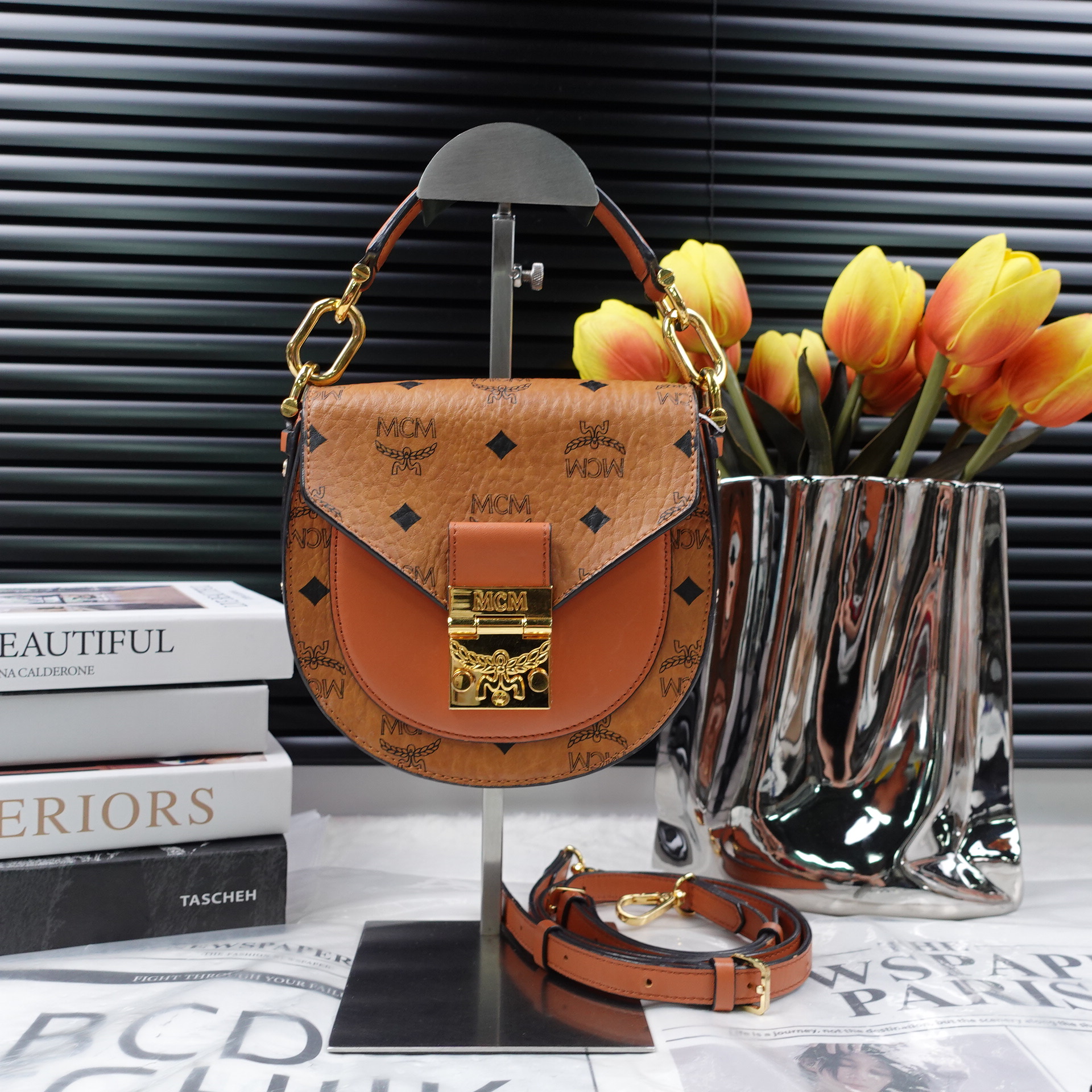 95新 MCM 单肩包/T10267548