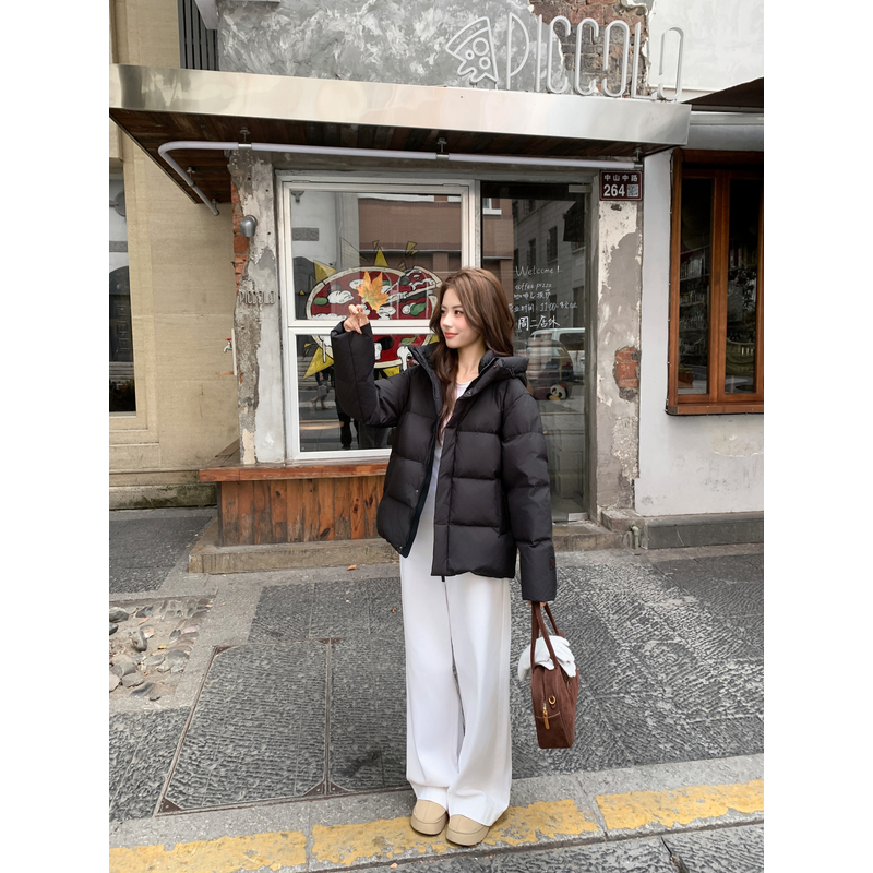 【塞西尔保罗】新款爆品男女情侣款加厚双倍充绒短款羽绒服.ZS