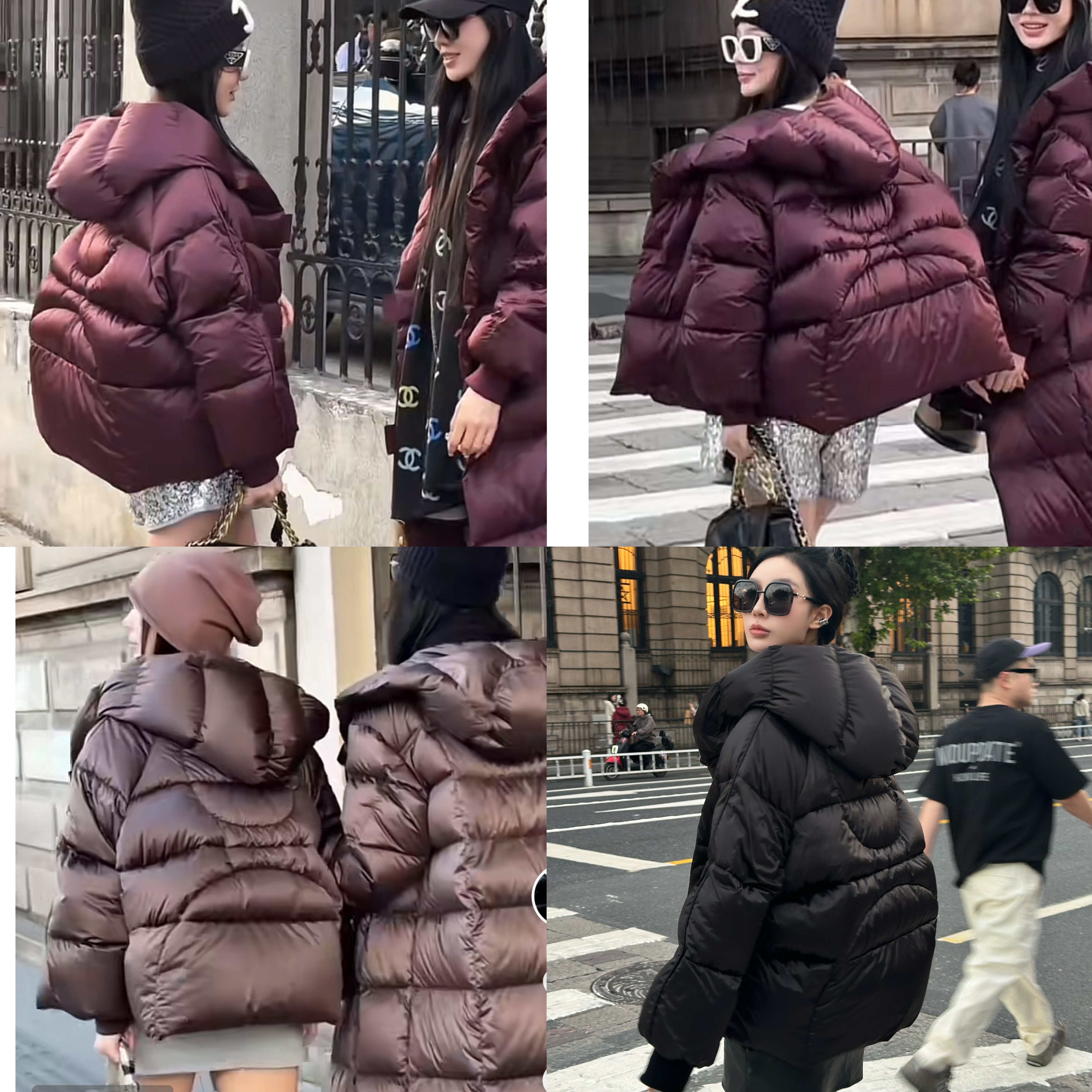 【绒化入冬】冬季加厚保暖宽松简约版连帽休闲90白鹅绒羽绒服外套女