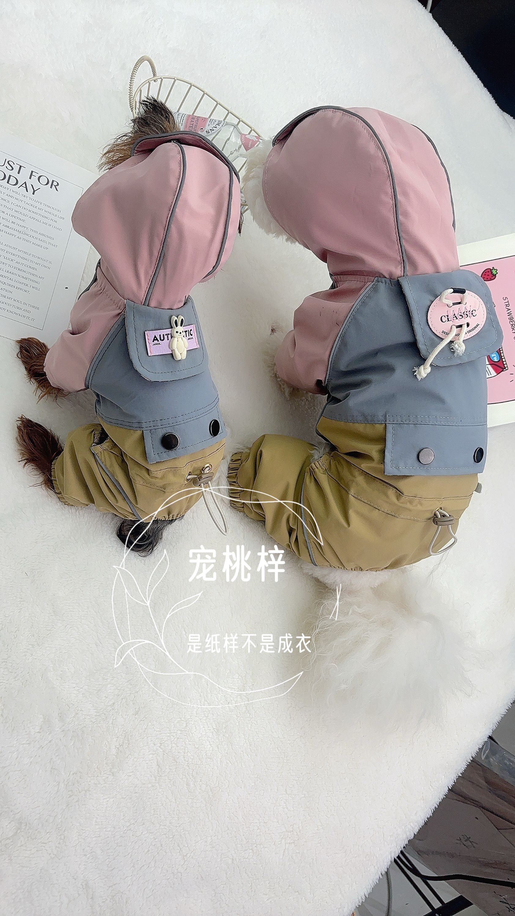 宠物四脚冲锋衣牛皮纸样 带制作视频