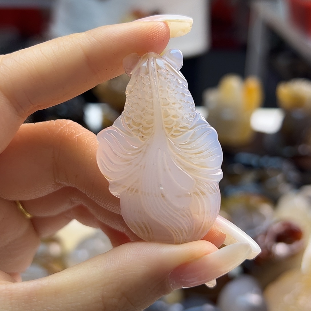 玛瑙/玉髓未镶嵌吊坠(不含链)