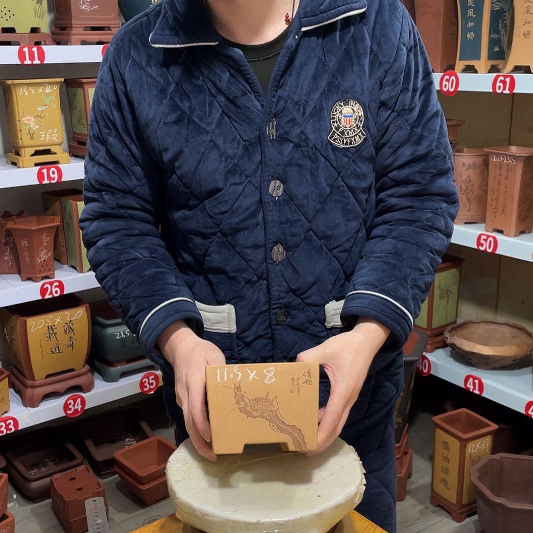 紫砂天心紫砂手工花盆