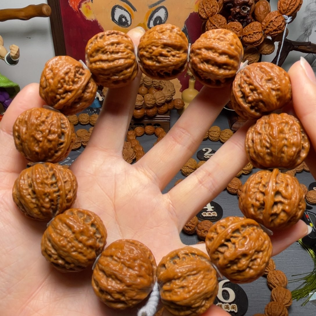 核桃粗筋麦穗八棱手持88