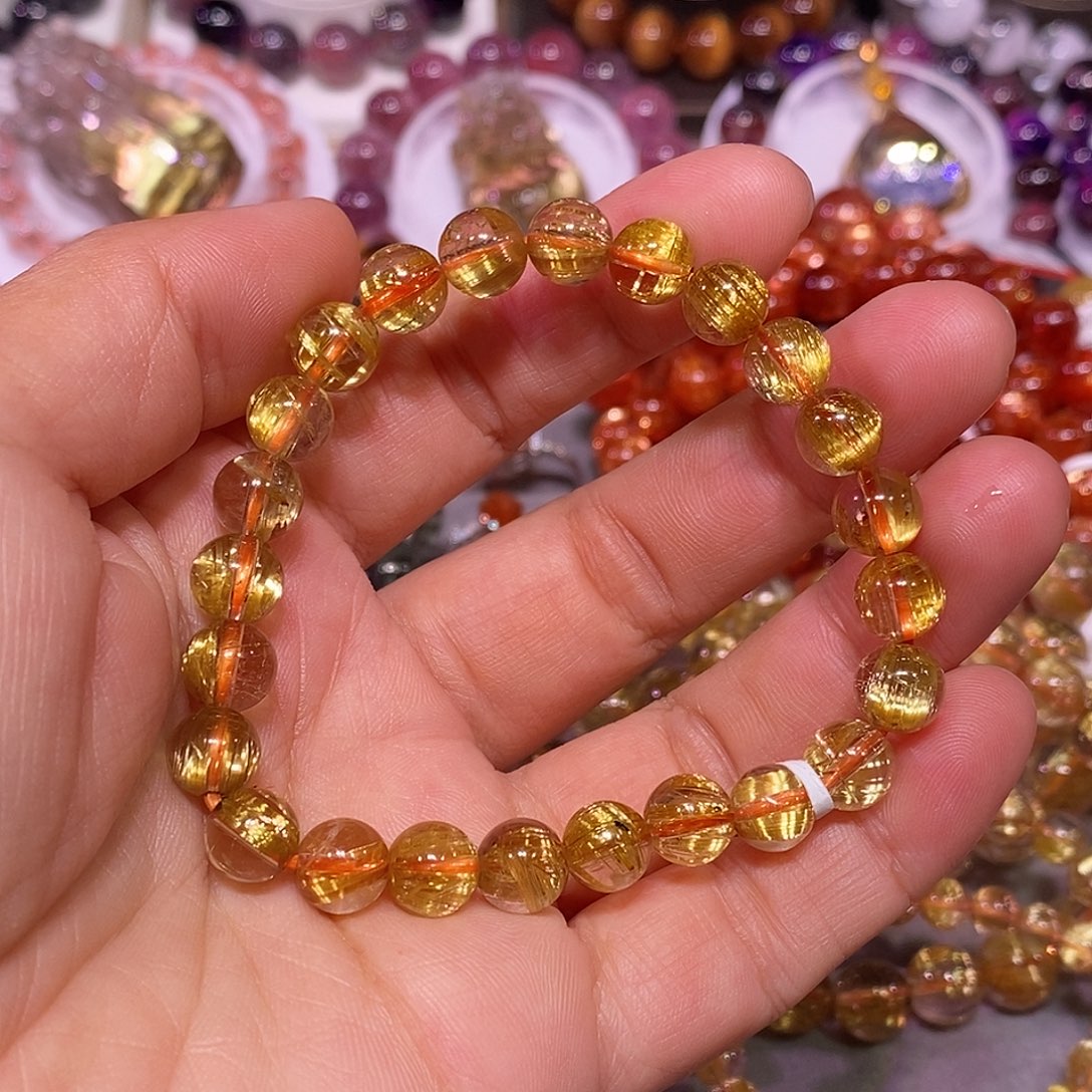 未镶嵌手链水晶金钛晶8