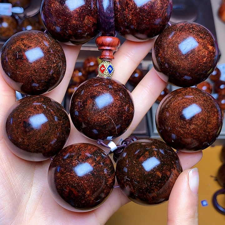 花梨木类手串/手链黄花梨风化料老挝花梨土埋料3.5