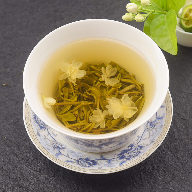 【茉莉飘雪】茉莉飘雪特级绿茶泡茶煮水