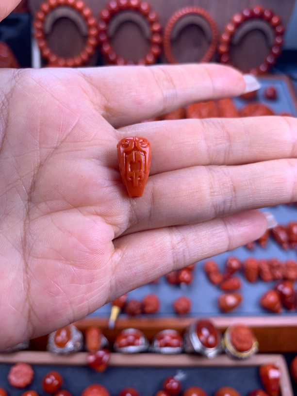南红博古纹三通8mm➕多样性发货其中一件