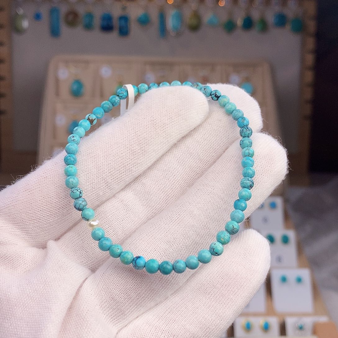 绿松石未镶嵌项链