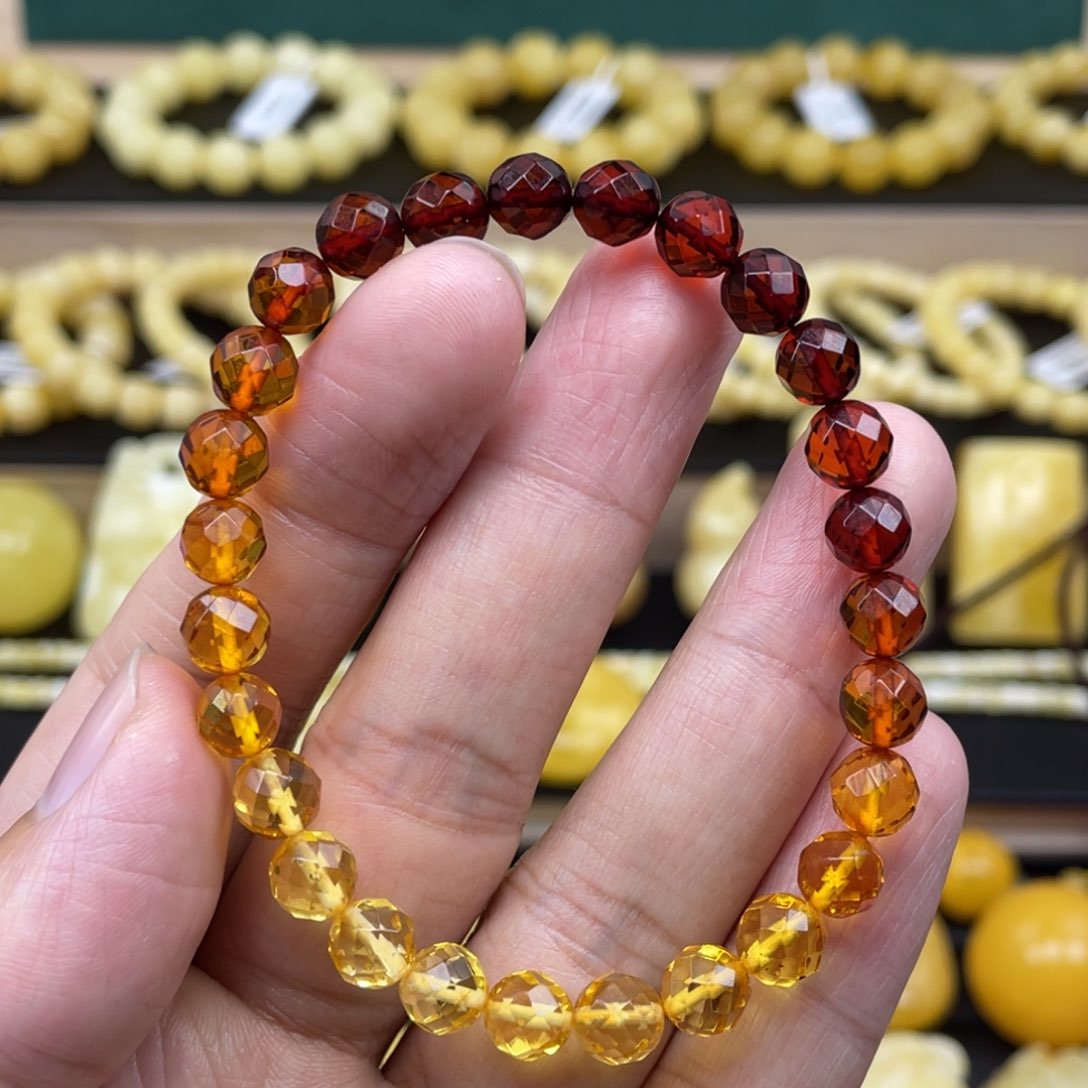 琥珀裸石未镶嵌琥珀蜜蜡