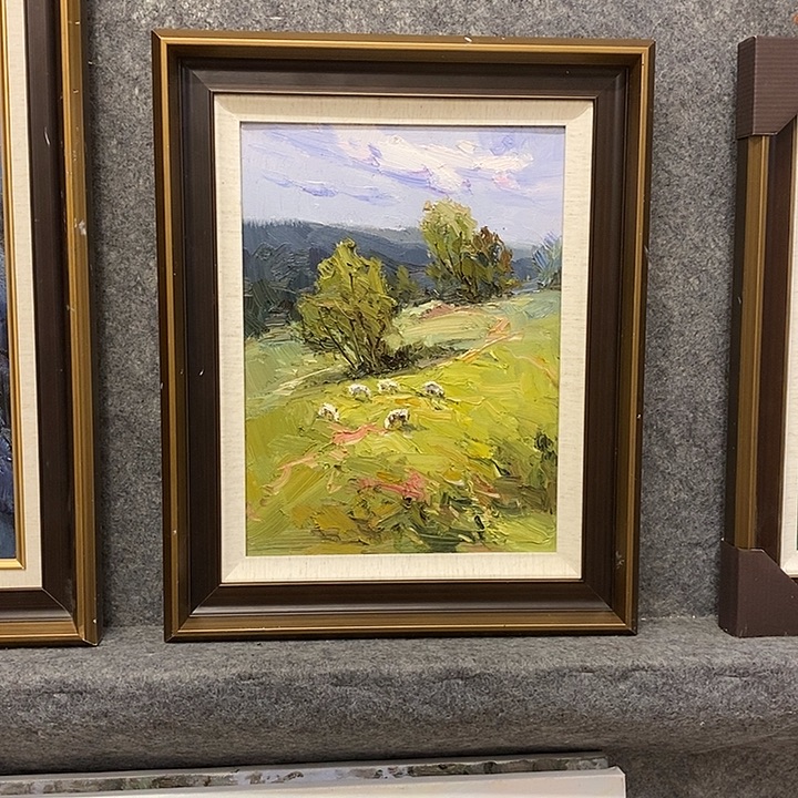 留***留油画带外框画心尺寸40*30