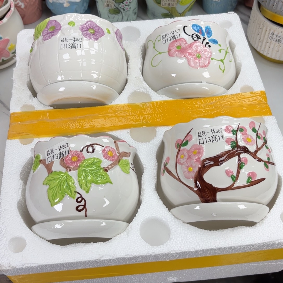 @夏西陶瓷花盆@@5862