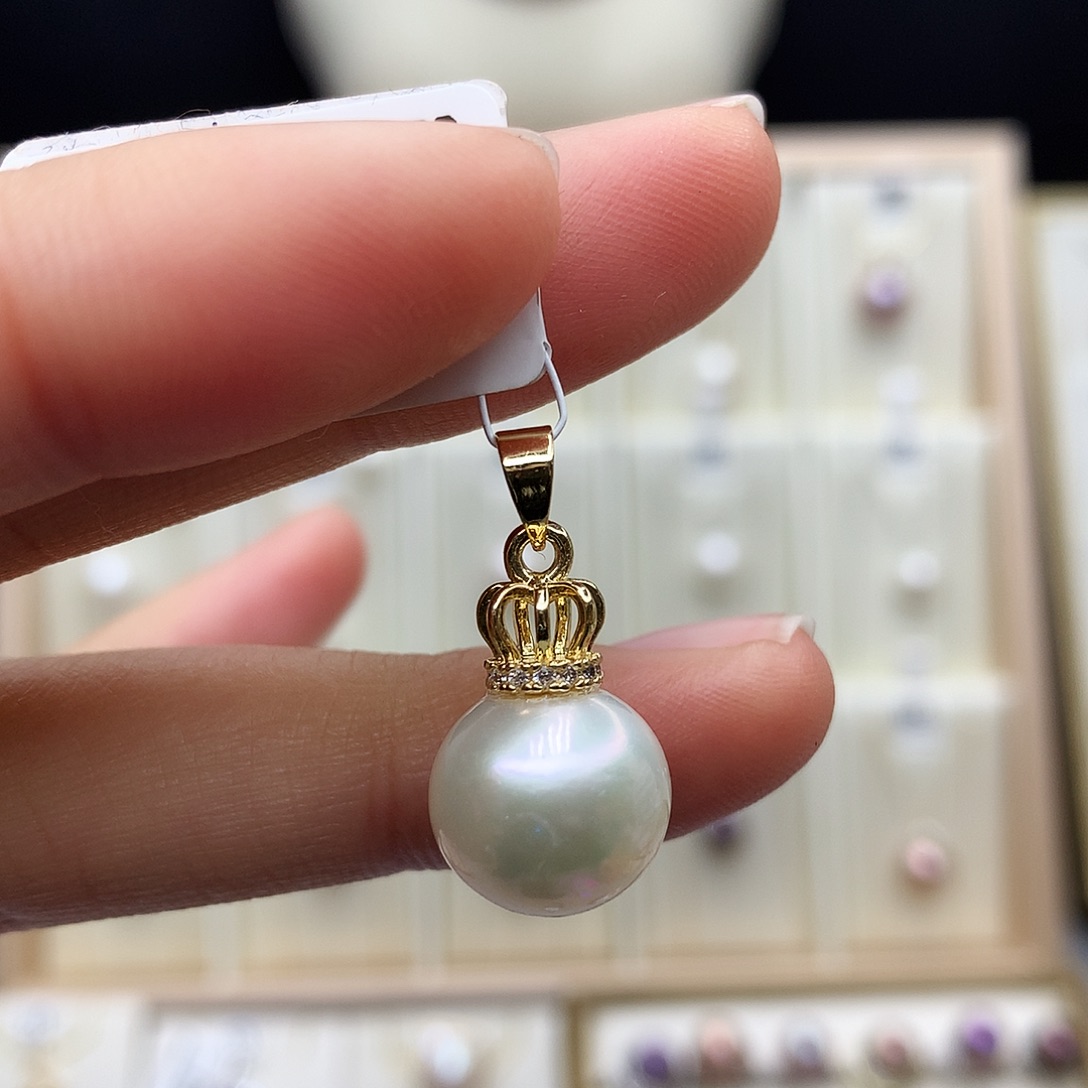 颈饰合金淡水珍珠