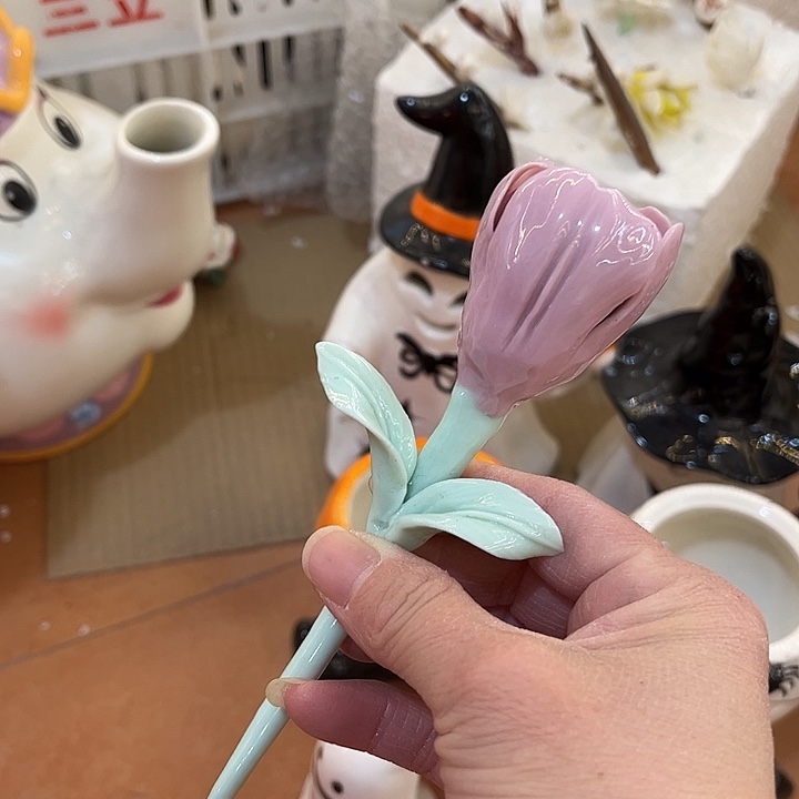 陶瓷微瑕摆件介意慎拍