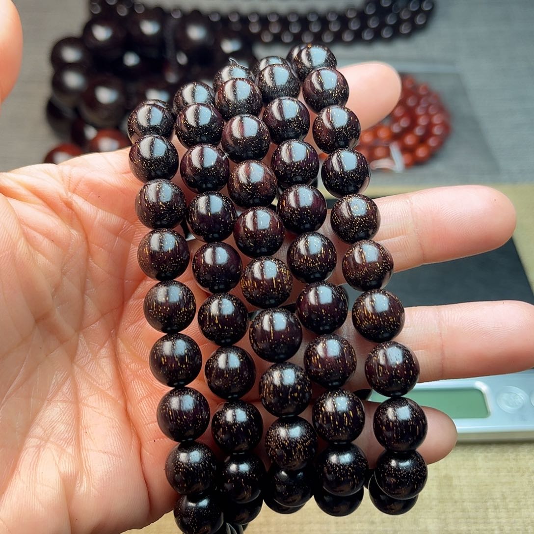 檀香紫檀（小叶紫檀）1.0 108颗 满星