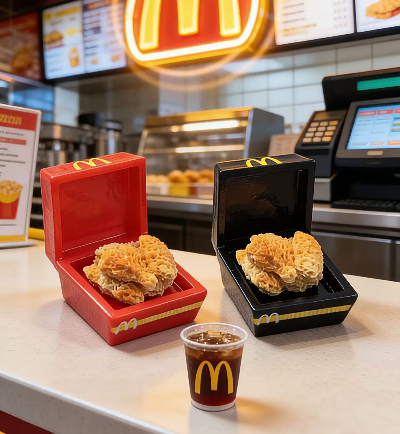 小雨定制【麦当当炸鸡】仿真食玩diy树脂配件手机饰品