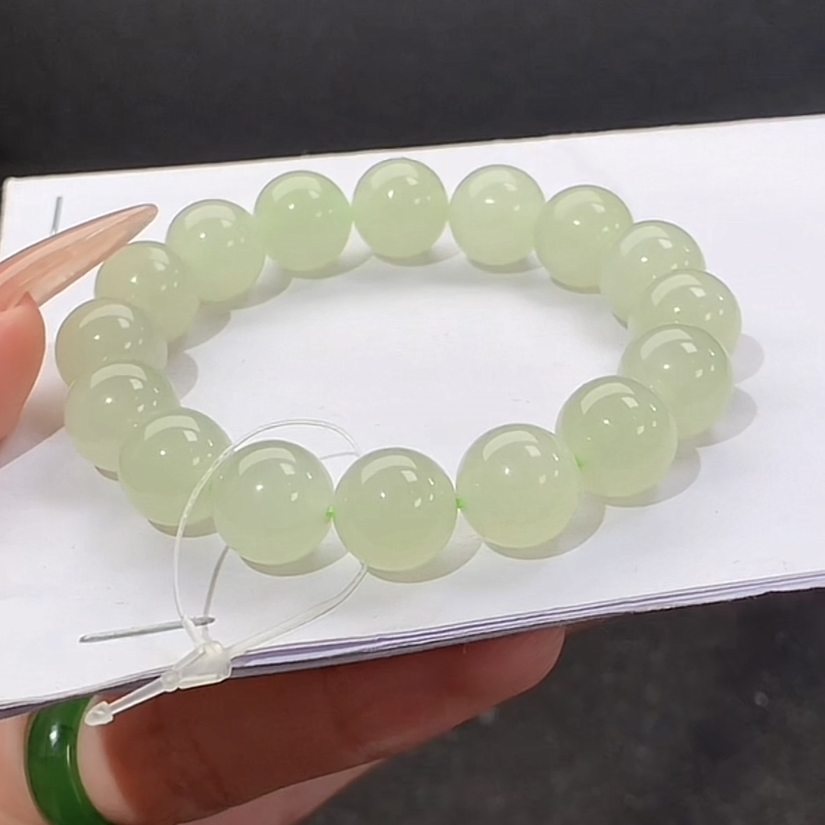 【精挑货头】天然正品和田玉q12g手串多色多样性发一串
