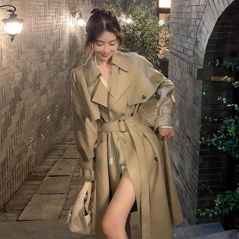 中长款风衣外套女2025年秋季新款小个子流行大衣英伦风高级感韩系