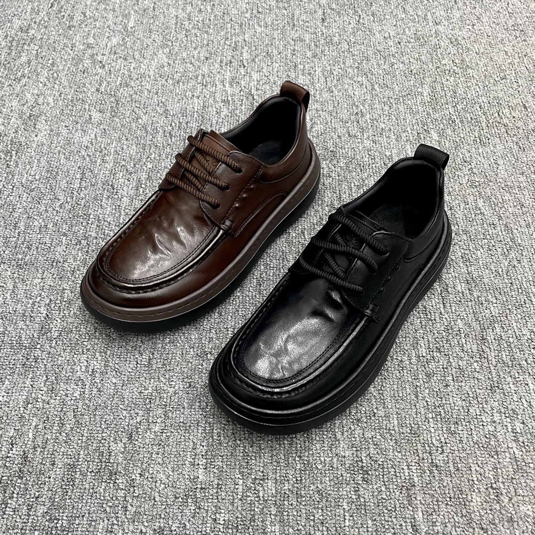 高端品质纯皮时尚休闲男鞋W