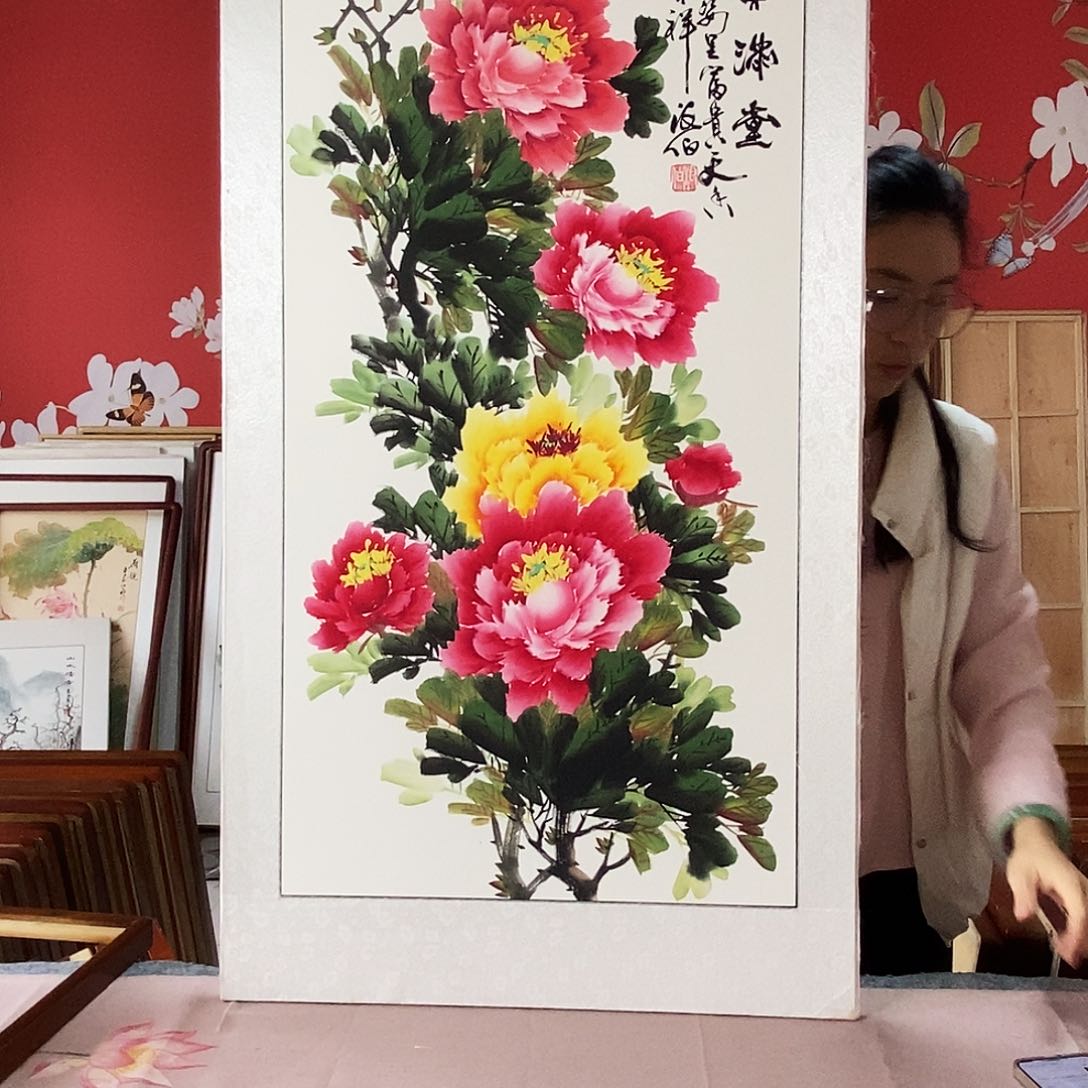 国画手写手绘国画作品63✖️123
