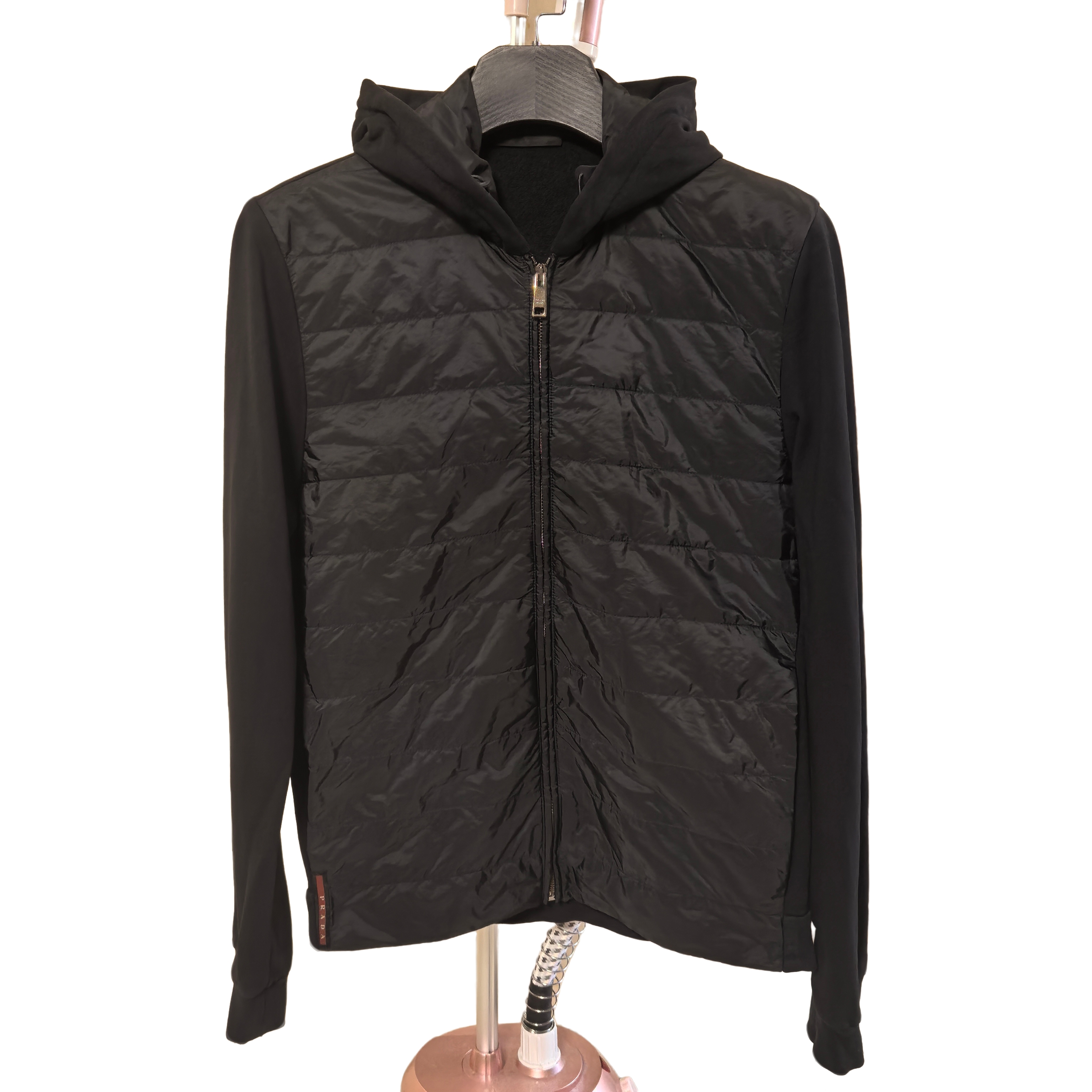 99新 Prada/普拉达 0892普拉达加棉尼龙拼接冲锋衣/l/99新