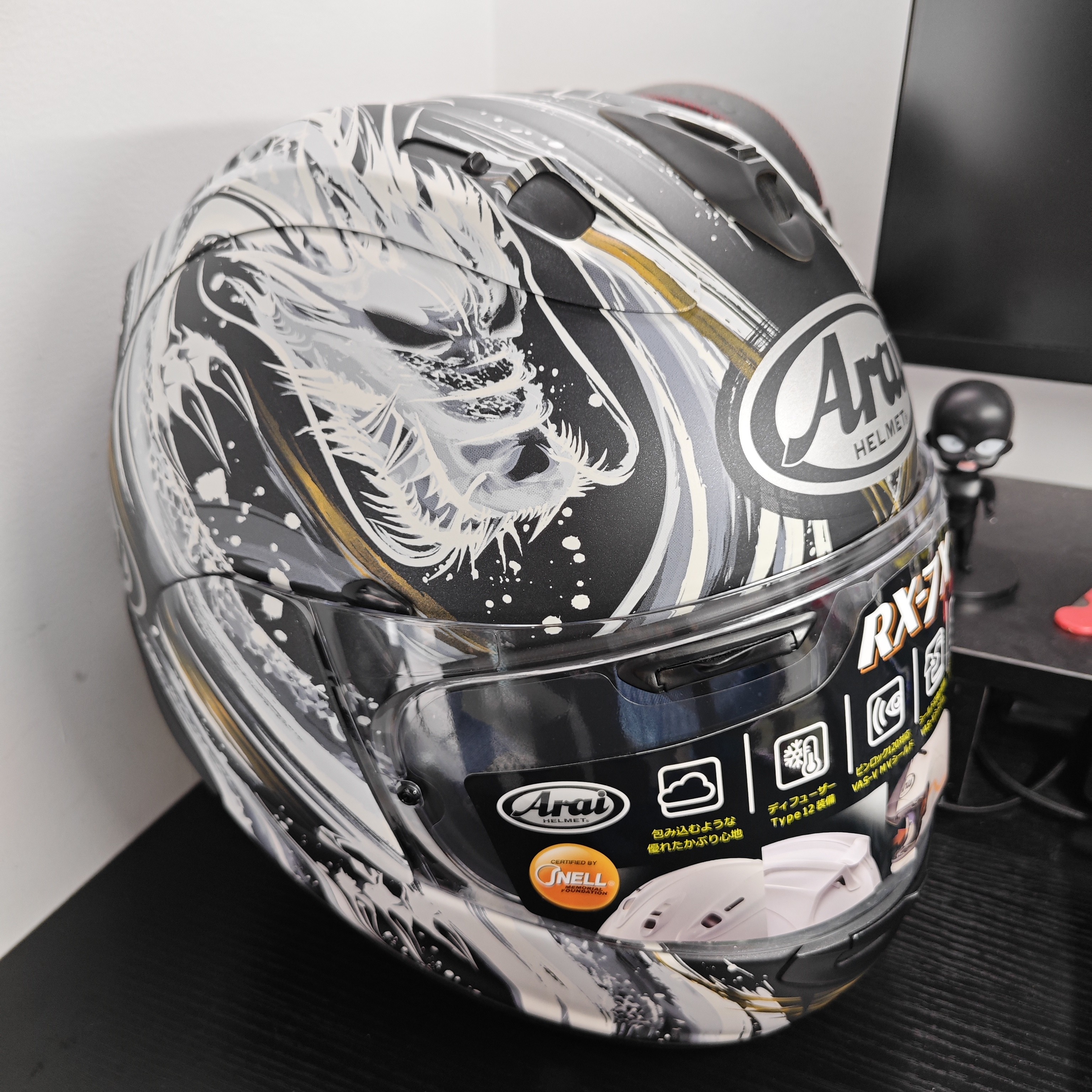 arai RX7X 青城龙一 黑龙 M码24出厂 本摩托车头盔男女通用全盔