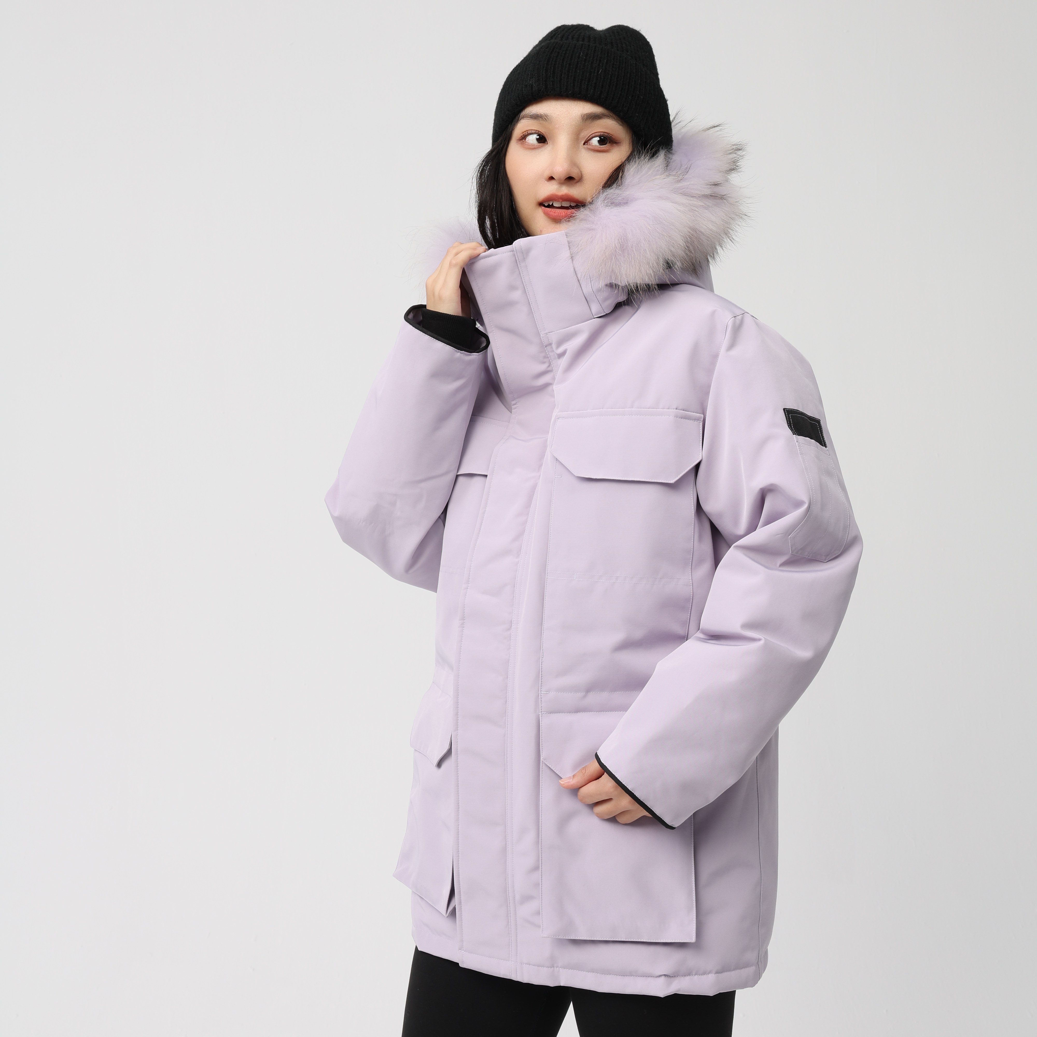 【彤彤推荐】羽小白25新款工装派克羽绒服户外极寒情侣中长款款