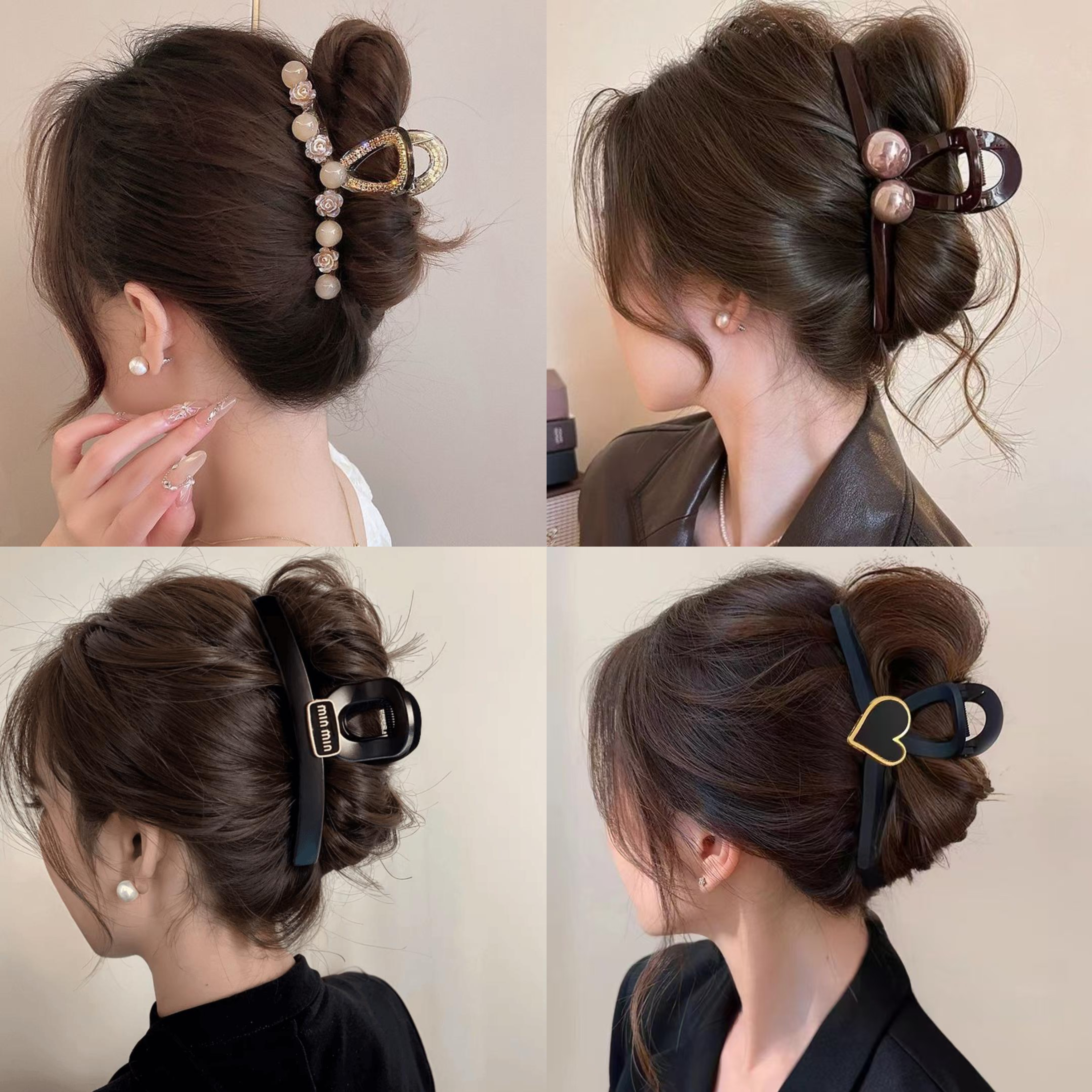 复古鲨鱼夹港风仙女风发饰卡通风抓夹秋冬发夹时尚头饰百搭女