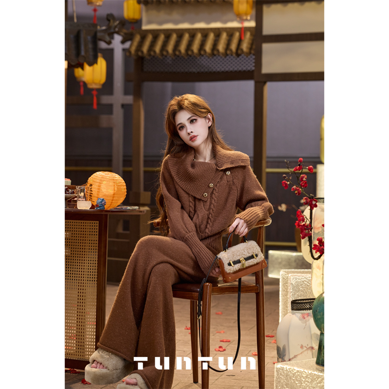 1月11号上新【顺顺栗栗】毛织套装