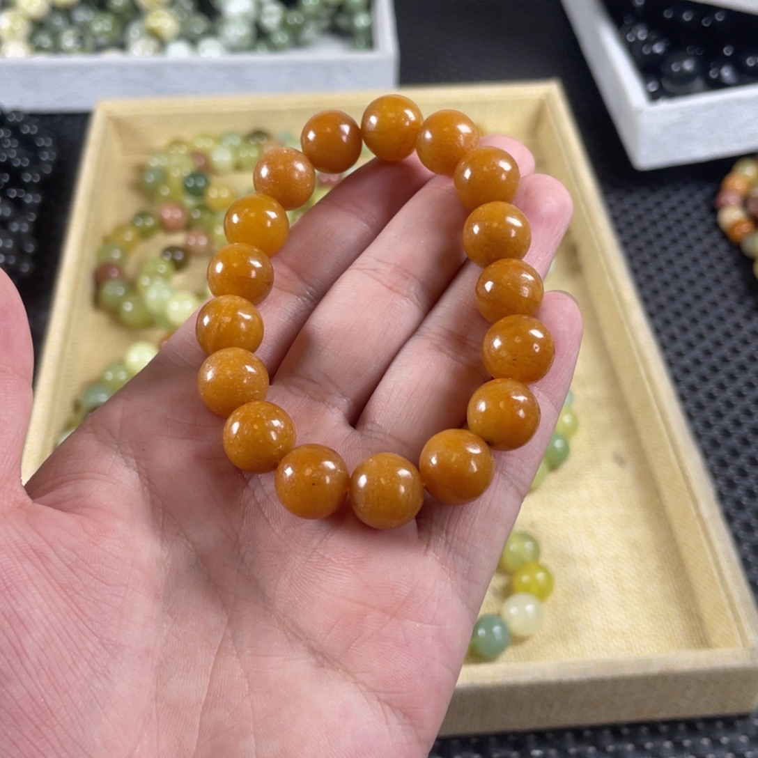 蛇纹石玉未镶嵌手链