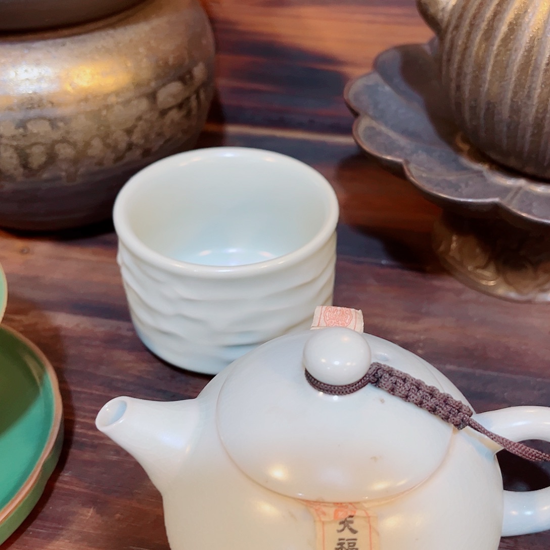 陶瓷香炉茶具摆件