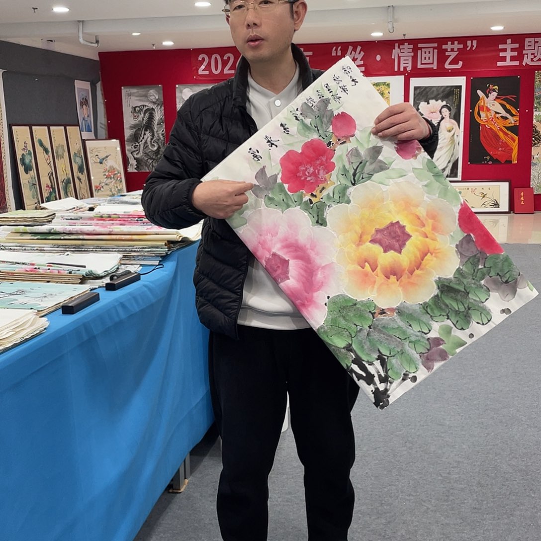 国画今天上午国画作品展示