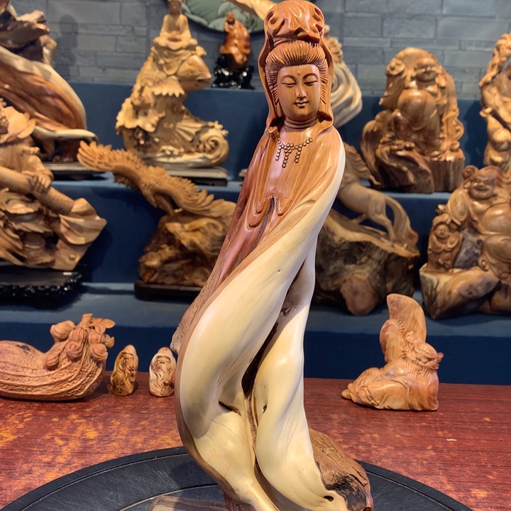 柏木（崖柏）根雕摆件