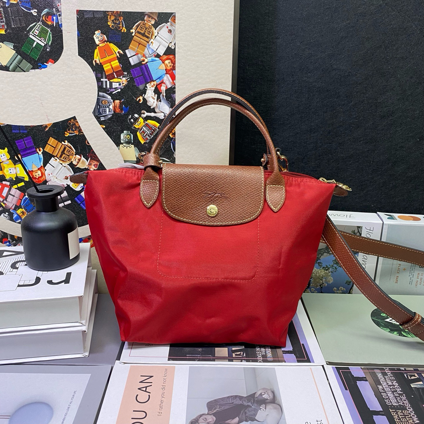 95新 LONGCHAMP/珑骧 22939斜挎包20*12